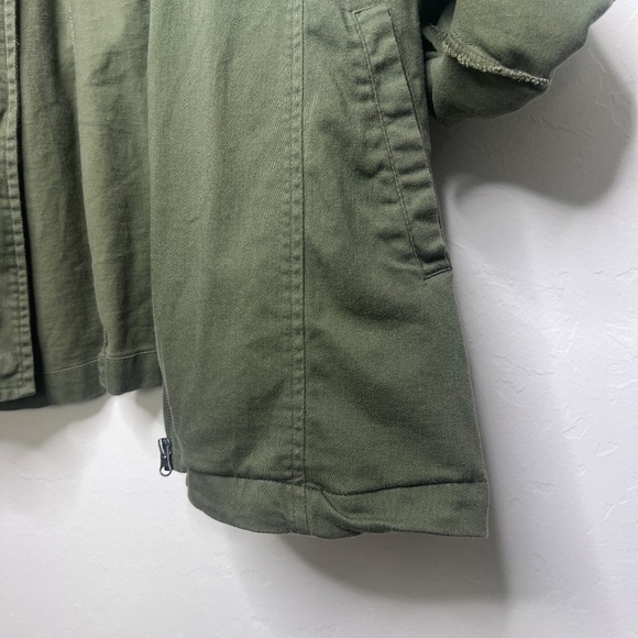 Torrid Utility Jacket, Olive Green Zip up - Picture 14 of 16